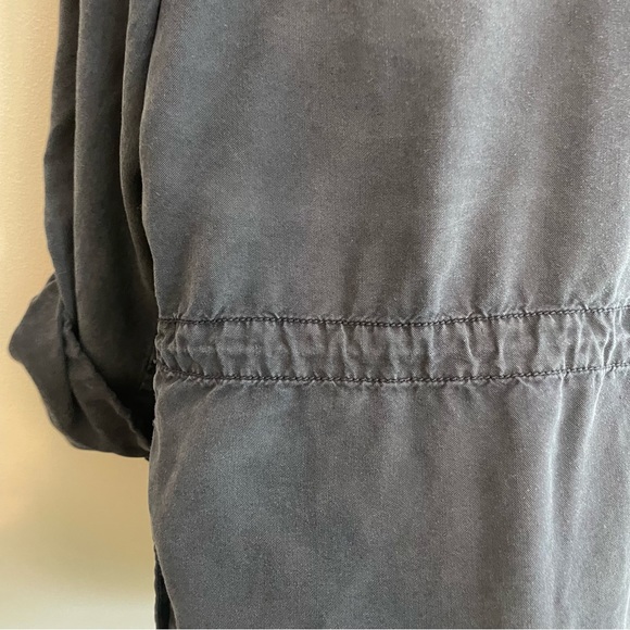 SANCTUARY Waterfall Drape Roll Sleeve Jacket - Navy, Size L - Picture 8 of 11